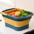 thumbnail image 4 of Cesta de verduras plegable Billuyoard con drenaje color rosa, 4 of 6