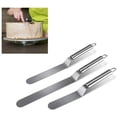 thumbnail image 2 of Juego de paletas angulares de acero inoxidable para pasteles y cuchillos para pastel en 28 cm, 33 cm, 39 cm Cuchillo para glaseado inoxidable Cuchillo de cocina profesional - 3 piezas Xemadio LN-1156, 2 of 7