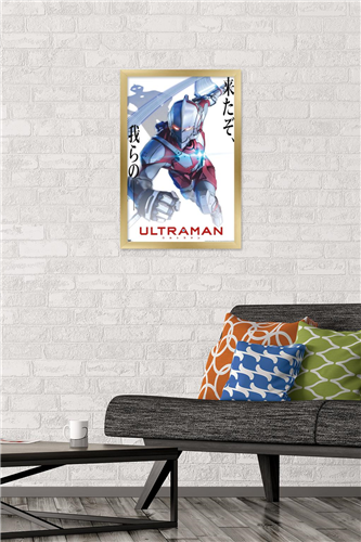 Ultraman - White Anime One Sheet Wall Poster, 14.725" x 22.375" Framed