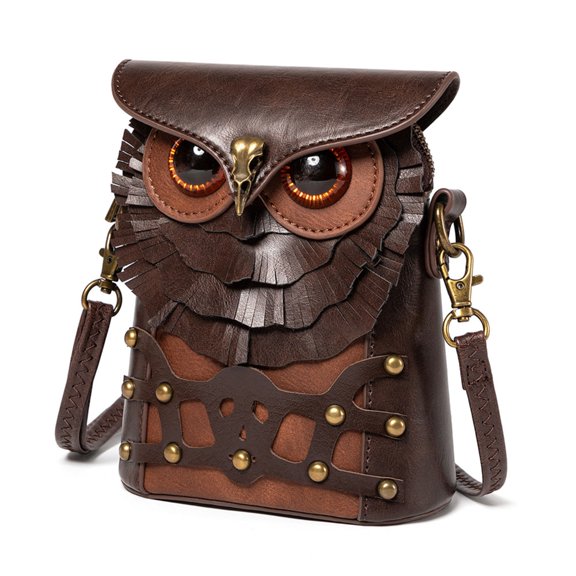 ZPAQI Creative Owl Messenger Bag Women Medieval Shoulder Bag Crossbody Bag Handbag