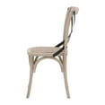 thumbnail image 3 of Dining Chair with X Metal Braces Back, Set of 2, Gray, 3 of 5