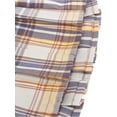 thumbnail image 5 of Sunny Fashion Girls Skirt Tan Mustard Gingham Pleated Elastic Student Everyday Outdoor Summer 7-8 Years, 5 of 5
