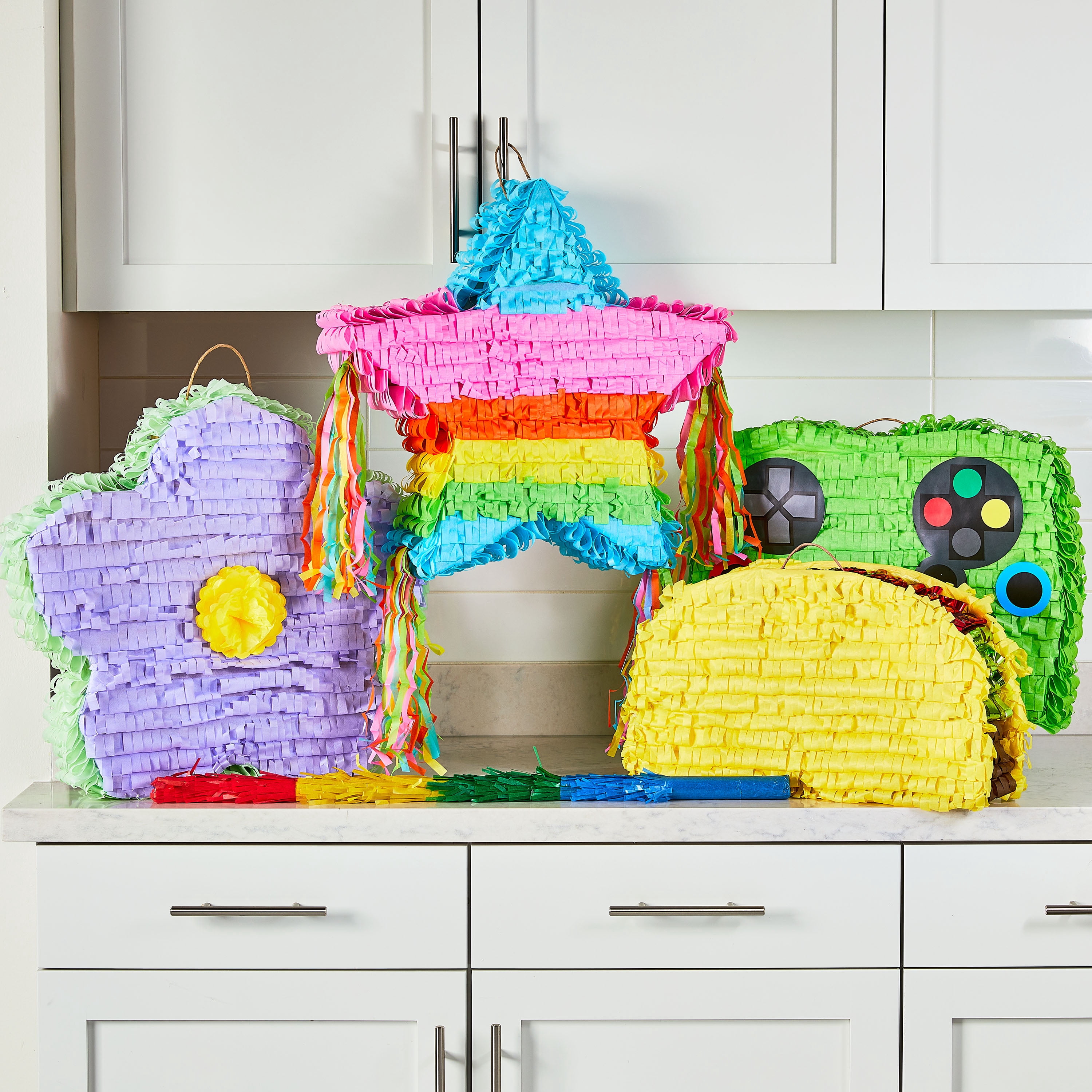 Purple Flower Party Pinata, 20" x 19.7", by Way To Celebrate