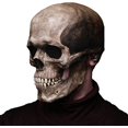 thumbnail image 1 of Mascarilla espeluznante calavera mandíbula Skelon Halloween máscara de cosplay de látex, 1 of 5