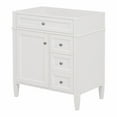 thumbnail image 5 of Dasun 30'' Bathroom Vanity without Top Sink, Modern Bathroom Storage Cabinet with 2 Drawers and a Tip-out Drawer (NOT INCLUDE BASIN), White, 5 of 5