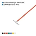 thumbnail image 2 of 22 Gauge Hookup Wire 9m/30ft 22AWG Electrical Wire Spool Ul1007, 7 Color, 0.17cm Dia Model Aircraft, 2 of 5