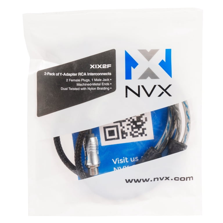 NVX XIX26 Car Audio RCA Audio Interconnect Cable 20 ft OFC 2-Channel