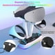 thumbnail image 3 of Estación de carga PSVR2 con luz RGB, base de carga rápida y soporte para casco VR para PS VR2, base de carga con luz LED, 3 of 7