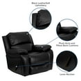 thumbnail image 6 of Flash Furniture Kyle Black LeatherSoft Rocker Recliner, 6 of 13