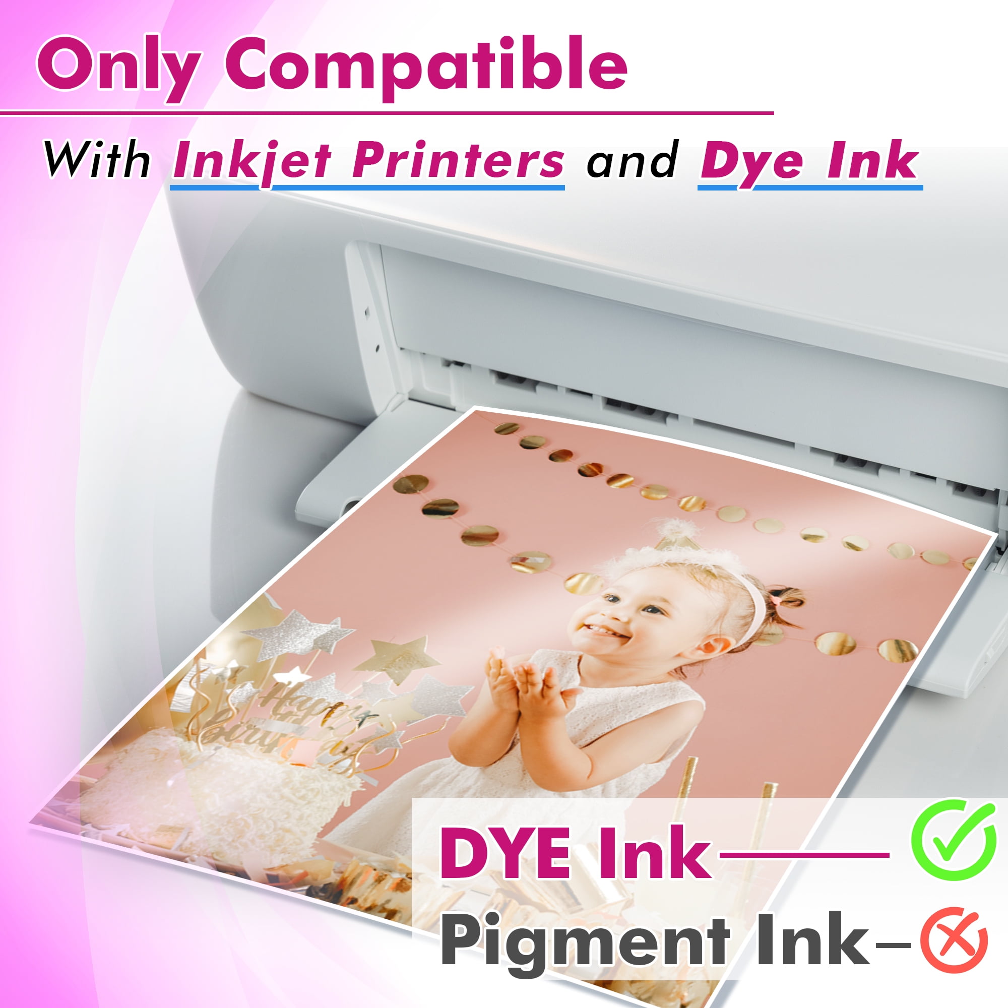 Koala Premium Glossy Photo Paper 13X19 Inches 100 Sheets 48lb 180gsm Compatible with Inkjet Printers, HP, Epson, Canon with Dye Ink