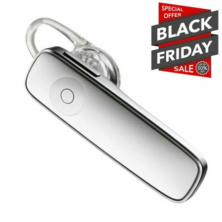 Black Friday Deals Clearance! Wireless Bluetooth Headset, Ultra Lightweight Noise Cancelling Earphones with Mic Hands-Free for iPhone iPad Tablet Samsung Android Cell Phone Calls