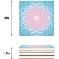 thumbnail image 3 of FMSHPON Mandala Pattern Set of 6 Coaster for Drinks, Absorbent Ceramic Stone Coasters Cup Mat with Cork Base for Home Kitchen Room Coffee Table Bar Decor, 3 of 4