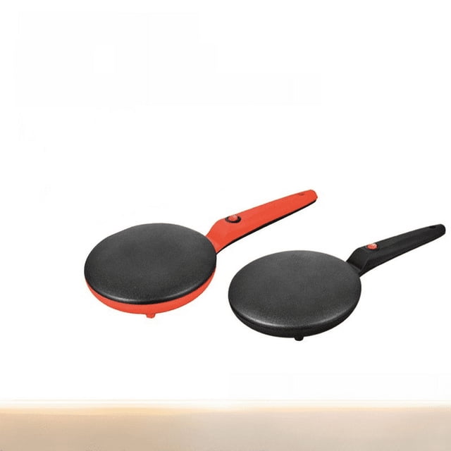 Máquina para hacer panqueques de 110 V, máquina para hacer panqueques con resorte, piel para rollitos de primavera, sartén para panqueques para el hogar, máquina eléctrica para hacer panqueques, piel