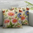 thumbnail image 3 of Creowell  Outdoor Patio Throw Pillow Covers Summer Spring Garden Flowers Farmhouse Décor Outside Furniture Swing Seat Bench Chair Decorative Cushion Cases for Deep Seat Bed Couch Sofa, 3 of 5
