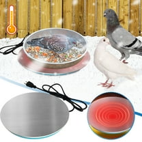 Chicken Water Heater, Poultry Waterer Heated Base for rubber Plastic Poultry Founts Waterer, Poultry Water Heater Base with Thermostat for Chicken Turkey Goose Duck Pigeon Drinker in Winter