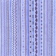 thumbnail image 1 of Ahgly Company Machine Washable Indoor Square Abstract Blue Modern Area Rugs, 4' Square, 1 of 4