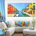 thumbnail image 1 of Burano Île Colorée Canal Venise - Toile d'Art de Paysage Extra Large, 1 of 3
