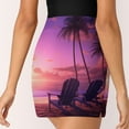 thumbnail image 3 of Hawaii Women's High Short Skirt, High Waisted Mini Skirt with One Side Pocket, 3 of 5