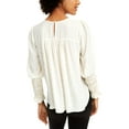 thumbnail image 2 of Current Air Womens Dot Pullover Blouse, Off-White, Medium, 2 of 2