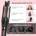thumbnail image 3 of 3-in-1 Automatic Curling Iron Set, Interchangeable Hair Styler with 3 Rotating Ceramic Barrels (0.75", 1", 1.25") for All Hair Types, Dual Voltage, 3 of 9