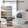 thumbnail image 4 of Self Cleaning Litter Box, 2025 Upgraded Automatic Cat Litter Box with Multiple Cleaning Tools, 68L+9L Large Capacity Litter Box Robot, Suitable for Multiple Cats, APP Control (Yellow), 4 of 10