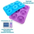 thumbnail image 5 of Coolmade 6-Cavity Nonstick Silicone Baking Mold Pan 2 Pieces, 5 of 9