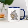 thumbnail image 3 of CafePress - Love Bunny Mug - 11 oz Ceramic Mug - Novelty Coffee Tea Cup, 3 of 4