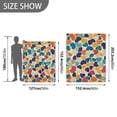 thumbnail image 6 of Yayeee Throw Blanket for Couch Soft Warm 60" x 80" Sofa Chair Bed Decoration, Colorful Clover Pattern, 6 of 7