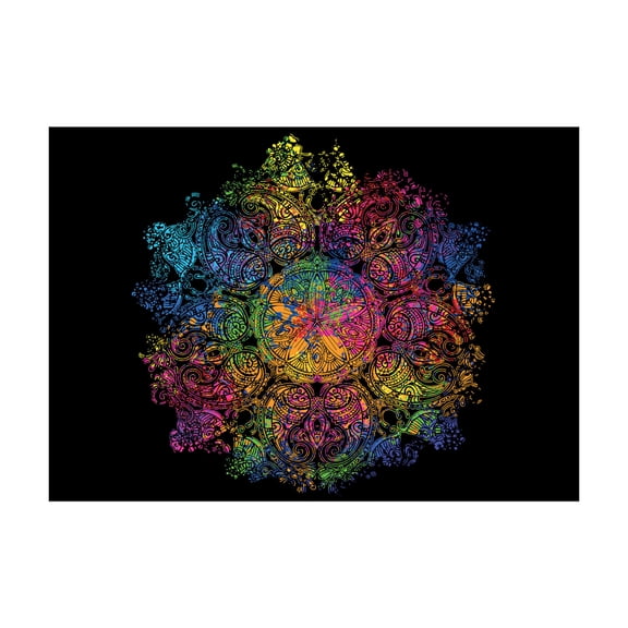 Ambesonne Psychedelic Jigsaw Puzzle, Design Graphic, Heirloom-Quality Fun Activity for Family Durable Cardboard, 1000 pcs, Multicolor