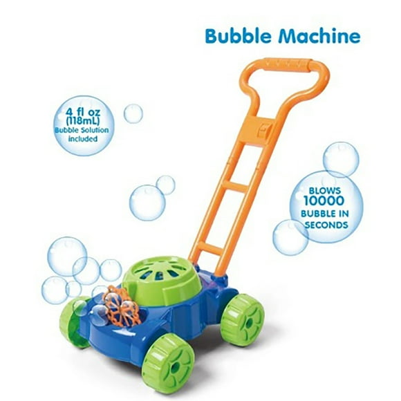 Kids Bubble Mower Machine Blower Toddler Outdoor Toys Birthday Gift