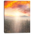 thumbnail image 2 of Saguaro Cactus At Colorful Sunset - Oversized Landscape Canvas Art, 2 of 3