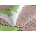 thumbnail image 4 of Ambesonne Sloth Quilted Bedspread Set 3 Pcs, Exotic Mammal on Branch, Queen Size, Green Tan Yellow, 4 of 5