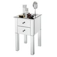 thumbnail image 4 of Zimtown Mirrored Nightstand 2 Drawer Modern Mirror End Table,Bedside Table for Bedroom, Living Room,Sliver, 4 of 22