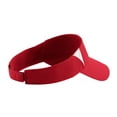 thumbnail image 3 of Sport-Tek Dry Zone Colorblock Visor-One Size (True Red/White), 3 of 3