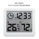 thumbnail image 5 of Injueey Digital LCD Automatic Electronic Home Clock Square Smart Hygrometer Supplies Bedroom Tester Shape Decor Temperature Type3, 5 of 6