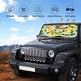 thumbnail image 6 of Disketp Windshield Sun Shade, Car Sun Shade For Front Window Lemon1 Sunshades Sun Visor Protector Blocks Uv Rays Foldable, 6 of 9