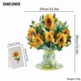 thumbnail image 4 of Sunflower 3D Pop-Up Greeting Card – Vibrant and Lasting Paper Flower Design, 4 of 6
