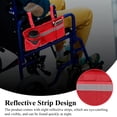 thumbnail image 6 of AMQTSLM Wheelchair Side Storage Bag with Cup Holder, Wheelchair Armrest Accessories Pouch with Pen Slot and Reflective Strips, Fits Most Wheelchairs, Walkers or Rollators, 6 of 8