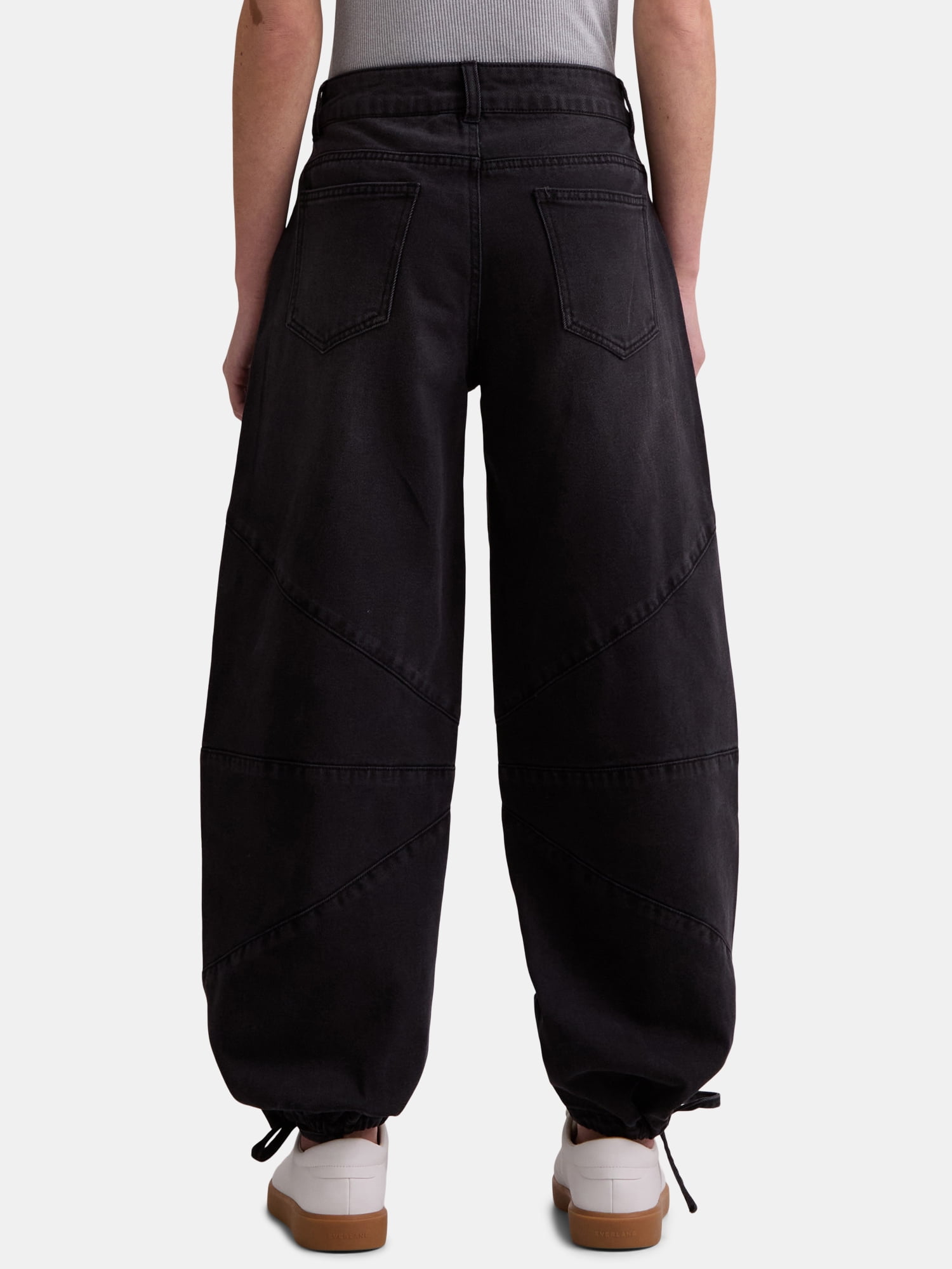Madden NYC Barrel Jean wDrawstring Hem, Women's