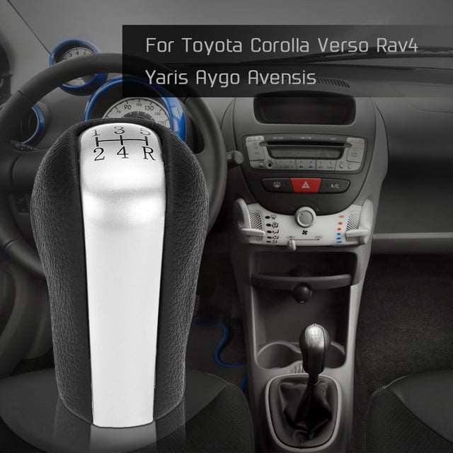 Reemplazo del inserto de la perilla de cambio de la palanca de cambios de 5 velocidades para Toyota