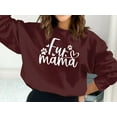 thumbnail image 3 of Fur Mama Sweatshirt, Dog Mama Sweatshirt, Dog Mom Gift, Dog Mom Sweatshirt, 3 of 9