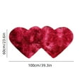 thumbnail image 3 of Hiroekza Valentines Day Decorations, Valentine's Day Fluffys Rugs for Bedroom 40X20In Washable Living Room Rug Carpet Heart Shaped Bedside Rug Rugs Non Slip Carpet Mats Home Decor, 3 of 6