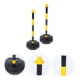 thumbnail image 3 of CRAFTHROU 2Pcs Plastic Traffic Cones Warning Column Delineator Post with Water Fill Base for Outdoor Parking, 3 of 8