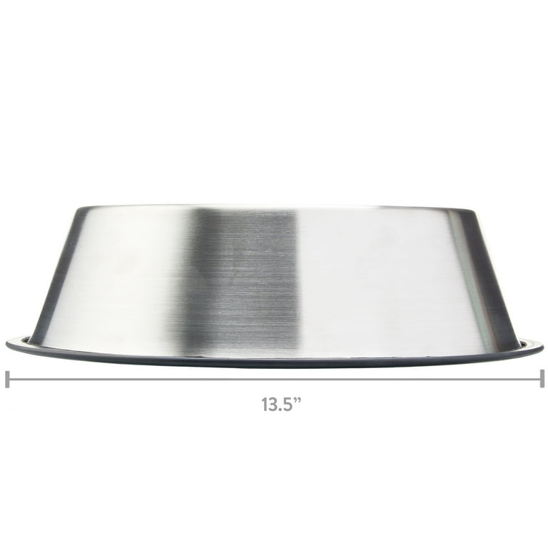 Vibrant Life Stainless Steel Dog Bowl with Paws, Large