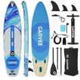 thumbnail image 1 of 11Ft Inflatable Stand Up Paddle Board 34 In Wide 450 lb Capacity SUP with EVA Deck 3 Fins Paddle Pump Backpack Kit, 1 of 7
