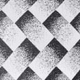 thumbnail image 3 of Violet Linen Princess Geometric Abstract Herringbone Blocks Design, Polyester Jacquard, with Fringes, Silver, 60 Inch by 18 Inch, Decorative Window Treatment Rod Pocket Curtain Valance, 3 of 6