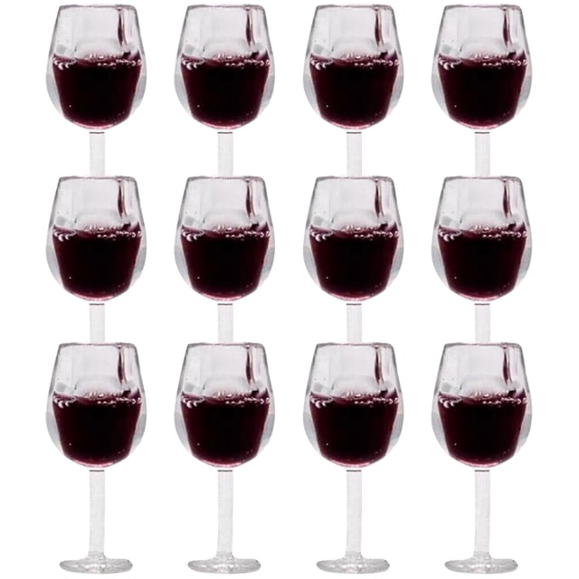 12 PCS CUPAS DE VINOS MINIATURAS CASA MINI CUPERAS DE VINOS CUPAS REALISTAS