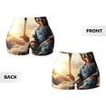 thumbnail image 5 of Lsque Chucky Pattern High Waisted Biker Shorts for Women-Tummy Control Fitness Athletic Workout Running Yoga Gym Shorts,Moisture-Wicking-X-Large, 5 of 9