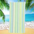 thumbnail image 3 of Toalla De Playa a Rayas Extragrande, Toalla De Ba O, Toalla De Piscina, Tela De Secado R Pido Y Tacto Suave, Dise O Ideal Para Viajes, Para Adultos, Para Tomar El Sol Y Nadar, Ligera, 3 of 8