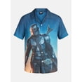 thumbnail image 5 of The Mandalorian Men's and Big Men's Mando Landscape Graphic Button-Up Shirt, Sizes S-3XL, 5 of 5
